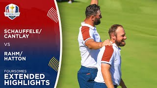 SchauffeleCantlay vs RahmHatton Extended Highlights  2023 Ryder Cup [upl. by Ellenaj]