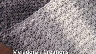 Mesh Stitch Scarf  Left Handed Crochet Tutorial  Great Scarf for men [upl. by Glynnis]