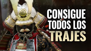 CONSIGUE TODAS LAS ARMADURAS TRAJES amp SETS EN GHOST OF TSUSHIMA [upl. by Allister857]