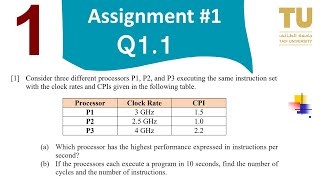 Computer Organization and Design  Assignment 1  Q1 solution  تصميم و تنظيم حاسب [upl. by Yila]