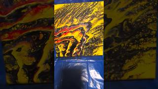 quot2ND EXPERIMENTquot NANAS FLUID REFLECTION sanjahotko8585 effects black yellow lacing fluid art [upl. by Aryek853]