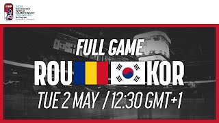 Full Game  Romania vs Korea  2023 IIHF Ice Hockey World Championship  Division I Group A [upl. by Port316]