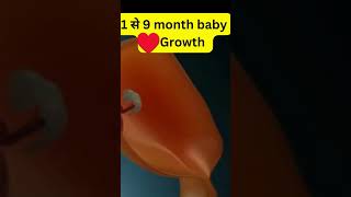 1 to 9 month baby Growth pregnancy symptoms shorfeed viralvideo trendingshorts [upl. by Odawa322]