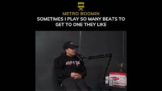 Metro Boomin Talks ABOUT PLAYING MANY BEATS FOR AN ARTIST TO PICK ONEmetroboomin [upl. by Ennoryt546]