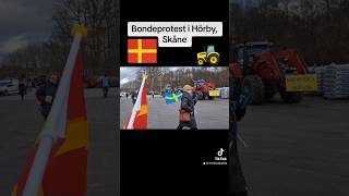 Bondeprotester i Sverige Hörby Skåne Traktordemonstration 🚜 sverige sweden hörby farmersprotest [upl. by Philipp]