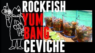 Catch and Cook Rockfish Fillet Recipe😮 YumBang Ceviche Rockfish Recipe [upl. by Ethelstan980]