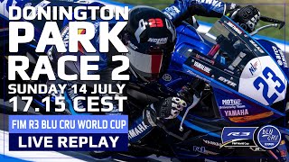 FIM R3 bLU cRU World Cup Live Replay  Round 4 Race 2 Donington Park [upl. by Eadas388]