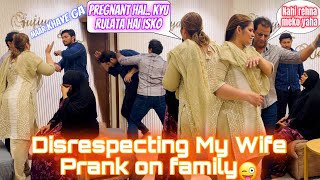 Disrespecting My Wife Extreme Prank On Family 😜  Bohot Maar Padi 😰  Sufiyan and Nida ❤️ [upl. by Ennaehr]