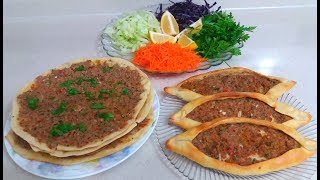 Evde Lahmacun ve Kıymalı Pide Nasıl YapılırFırın vs Ocakta Lahmacun Yapımı Harika Lezzetler Tarifi [upl. by Runkel961]