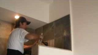 How to install sealer to natural stone shower quotwallsquot [upl. by Barbuto159]