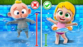 Safety Rules In The Pool  Swimming Song  Funny Kids Song amp More Nursery Rhymes  PIB Little Songs [upl. by Nedyrb]