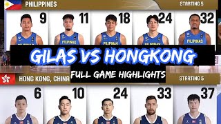 GILAS PILIPINAS VS HONGKONG FULL GAME HIGLIGHTS FIBA ASIA CUP QUALIFIERS 2025 022224 [upl. by Elvia]