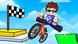 Llegué a 956589365 KMPH en BICICLETA en ROBLOX [upl. by Asimaj]