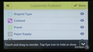 Xerox VersaLink Quick Tip Show or Hide Features [upl. by Thrasher884]