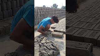 Best local brick factory for manual brick making shorts [upl. by Fradin395]