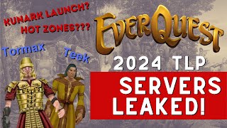 2024 EverQuest TLP SERVERS LEAKED  Tormax and Teek [upl. by Andria]