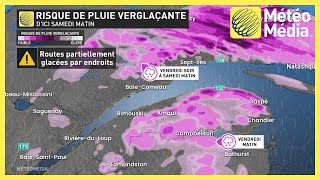 Risque de pluie verglaçante dici samedi [upl. by Outlaw109]