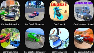 Car Crash America Car Crash Simulator Car Crash 5 Car Crash And Smash Car Crash Jump [upl. by Druce]