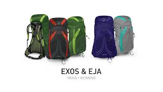 Osprey Europe  Exos amp Eja  Pack Features [upl. by Thatch]