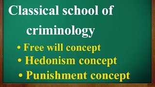 Classical school of criminology  Criminology Cessare Beccaria Jeremy BenthamOfficial Criminology [upl. by Eittam]