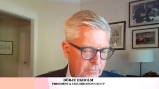 Borje Ekholm Ericsson Group delivering a Keynote Address at ET Global Townhall Virtual Summit2020 [upl. by Monika723]