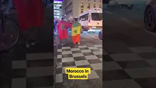 Les marocains font la fête à Bruxelles en Belgique 🇧🇪🇲🇦 short shorts shortvideo humour [upl. by Nura]