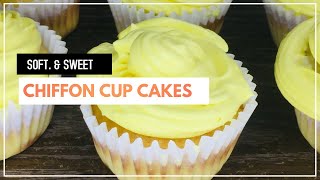 Fluffy Chiffon Cupcakes Recipe  Light amp Airy Treats  POPs Kitchen [upl. by Losiram]