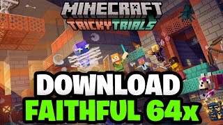 How To Get Faithful Texture Pack in Minecraft Bedrock 121 [upl. by Arekahs601]