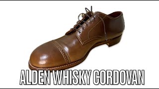 알든 Alden 위스키 코도반 Whisky Cordovan Shoes3부  完 [upl. by Kinny]