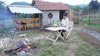 120 Days on The Farm make chair and table  Harvest young corn squash and cucumbers to sell [upl. by Stedmann615]