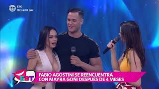 Mayra Goñi y Fabio Agostini tuvieron incómodo reencuentro tras cuatro meses [upl. by Robinet]