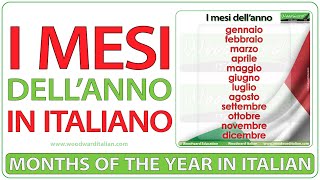 Learn Italian Months  I mesi dellanno in italiano  Months in Italian Vocabulary [upl. by Telimay]