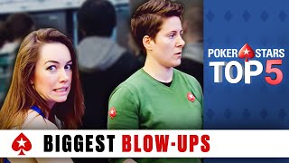 Top 5 Biggest Poker BlowUps ♠️ Poker Top 5 ♠️ PokerStars Global [upl. by Petronilla975]