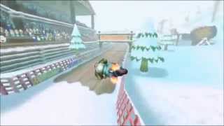 Mario Kart Wii TAS DK Snowboard Cross 1st Lap w Auto Spear [upl. by Eniar]