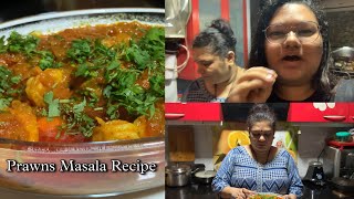 Easiest Prawns Masala Recipe  Kavita Patil [upl. by Cristal327]