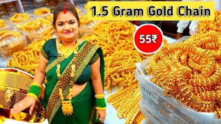 1 to 13 Gram GOLD Plated Jewellery Wholesale Market Mumbai  15 Gram Gold Plated Jewellery [upl. by Noiemad]