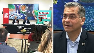 Sec Xavier Becerra in Oakland aims to get more health coverage to Latino community [upl. by Bain]