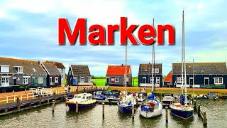 Marken Insel im Markermeer 4K Video a relaxing walk of the Marken island Holland Netherlands [upl. by Tnahsin]