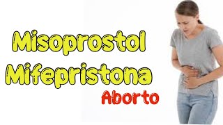 Misoprostol mifepristona para abortar [upl. by Letrice]