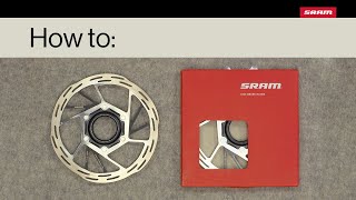 SRAM Road AXS  How to Replace center lock brake rotors [upl. by Eluj]