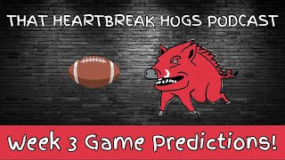 Weekly Reactions and Picks for Week 3 From Two Hog Fans [upl. by Ardnaskela]