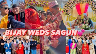 BIJAY WEDS SAGUN  WEDDING DAY  GURUNG WEDDING  NEPALI WEDDING  DITULGRG 💪🏼 [upl. by Ennairoc]