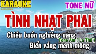 Karaoke Tình Nhạt Phai Tone Nữ  Karaoke Beat  84 [upl. by Peugia]