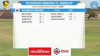 WA Premier Cricket  Ted Hussey Shield Male U17s  Rd12  RockinghamMandurah v Joondalup  Day 1 [upl. by Quirita]