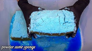 TyDBol blue powder and dye 💙🩵 Asmr squeezing sponge [upl. by Limoli]