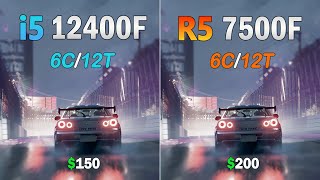 intel i5 12400f vs AMD R5 7500f  Value vs Performance [upl. by Boccaj810]