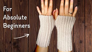 SO EASY Cute Crochet Fingerless Gloves [upl. by Aneertak748]