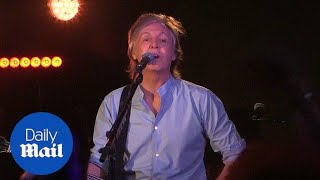 Paul McCartney returns to legendary Cavern Club for surprise gig [upl. by Casilde]