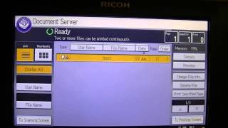 Training  Document Server  Retrieving Documents on Ricoh Printer  Ricoh Wiki [upl. by Kcirdet]