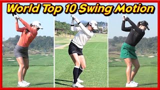 Various Swings amp Beautiful Slow Motions of LPGA Top 10 [upl. by Borlase]